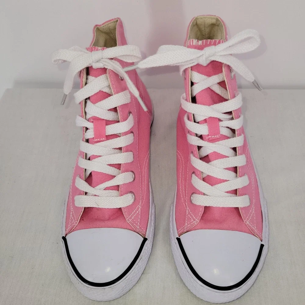 Airwalk Legacee‎ Pink Canvas High Top Sneakers Youth Size 4 Skater Shoes